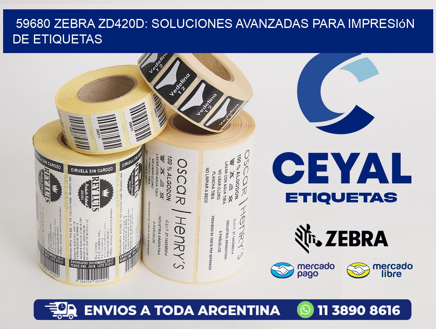 59680 Zebra ZD420D: Soluciones Avanzadas para Impresión de Etiquetas