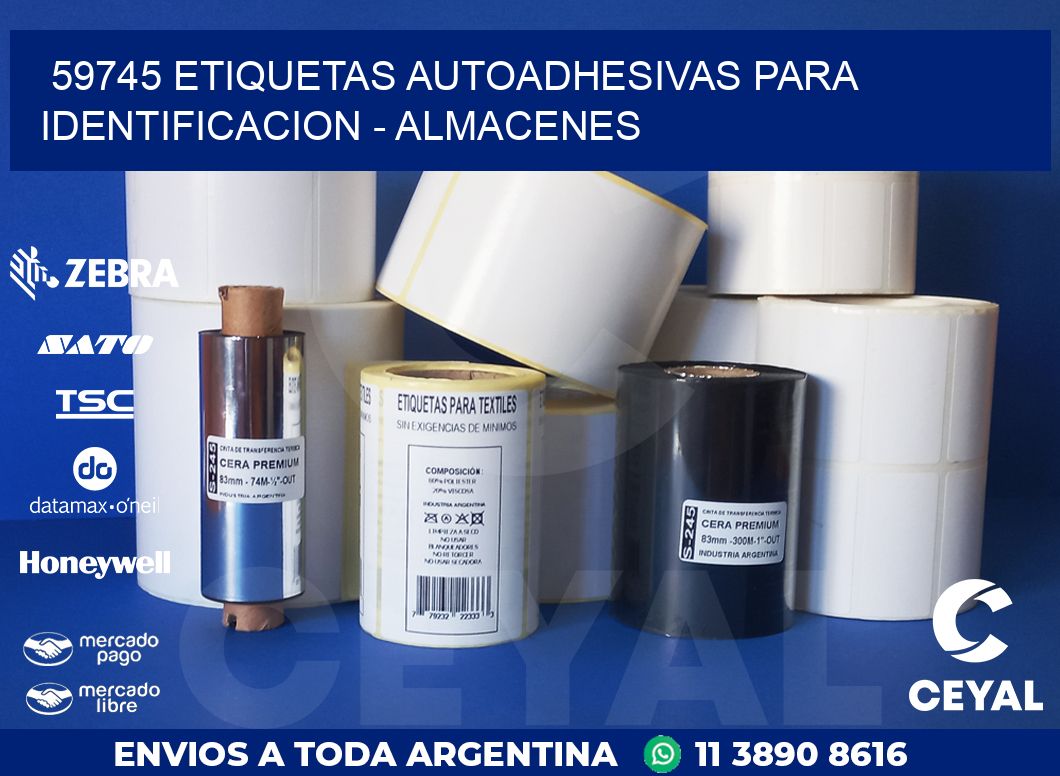 59745 ETIQUETAS AUTOADHESIVAS PARA IDENTIFICACION – ALMACENES