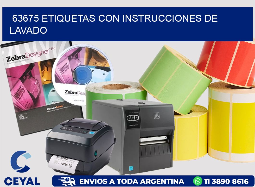 63675 ETIQUETAS CON INSTRUCCIONES DE LAVADO