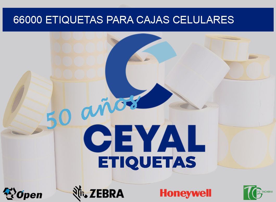 66000 etiquetas para cajas celulares