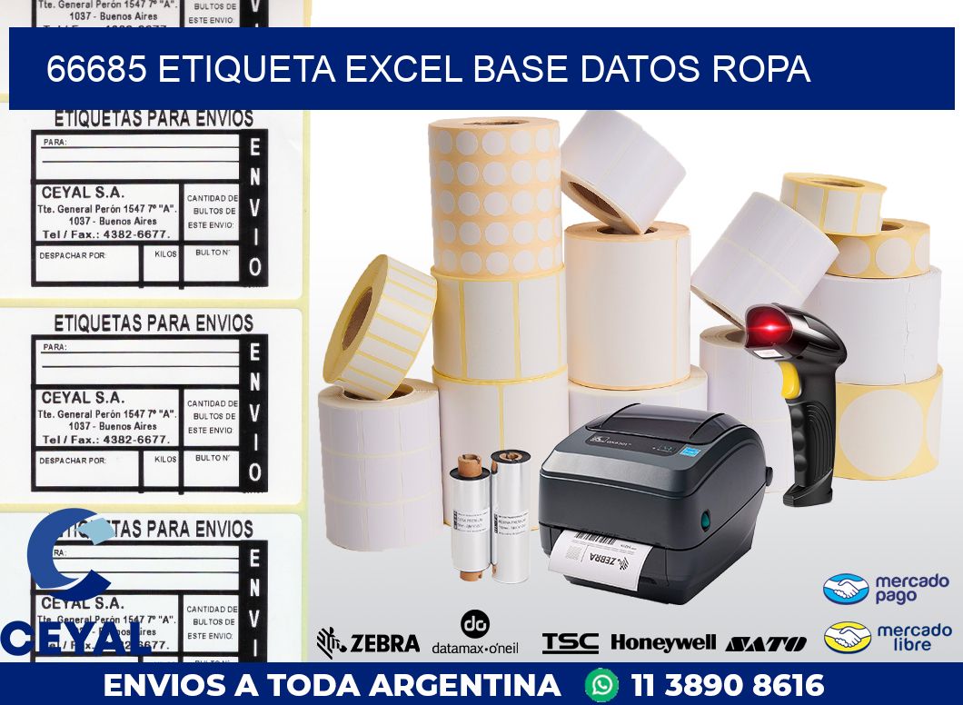 66685 etiqueta excel base datos ropa