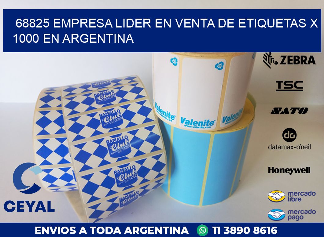 68825 EMPRESA LIDER EN VENTA DE ETIQUETAS X 1000 EN ARGENTINA
