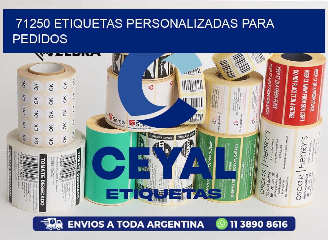 71250 ETIQUETAS PERSONALIZADAS PARA PEDIDOS