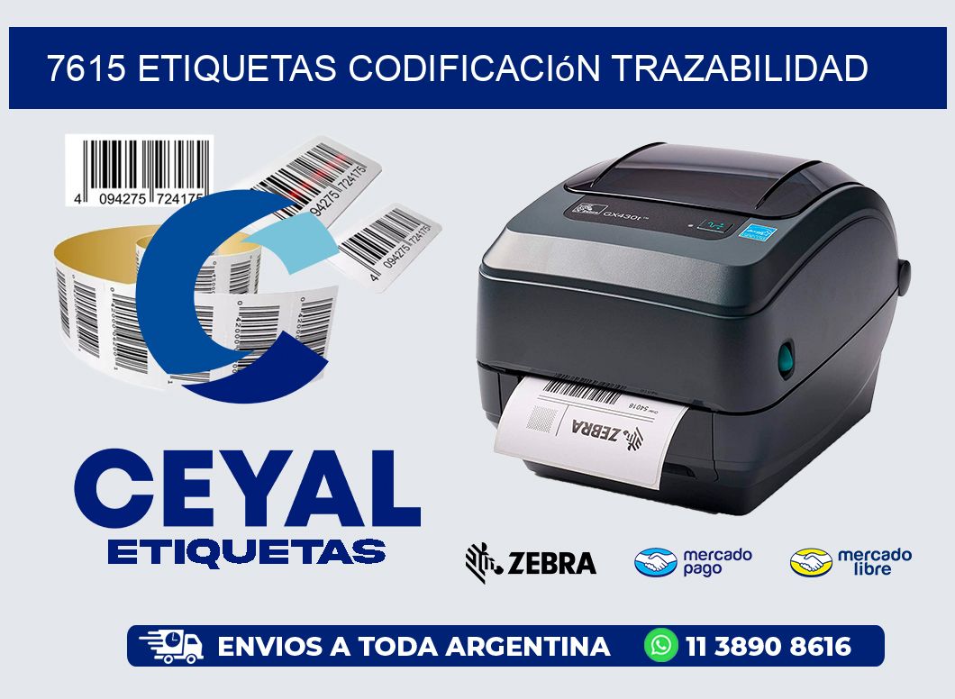 7615 etiquetas codificación trazabilidad
