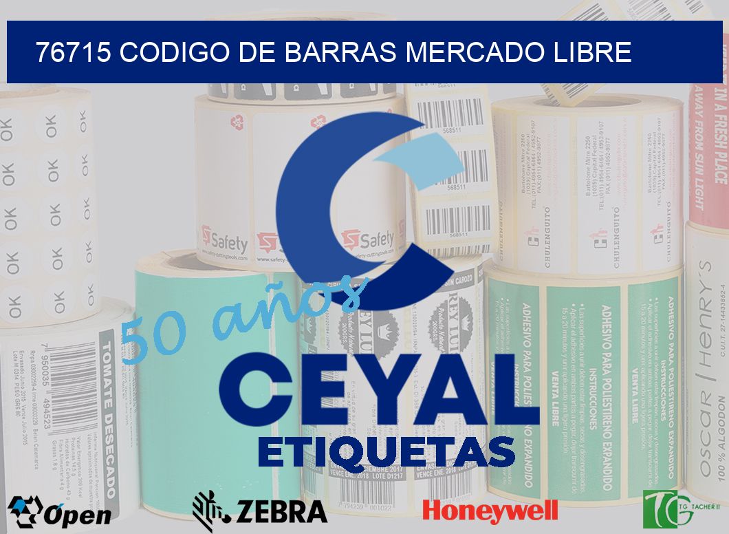 76715 CODIGO DE BARRAS MERCADO LIBRE