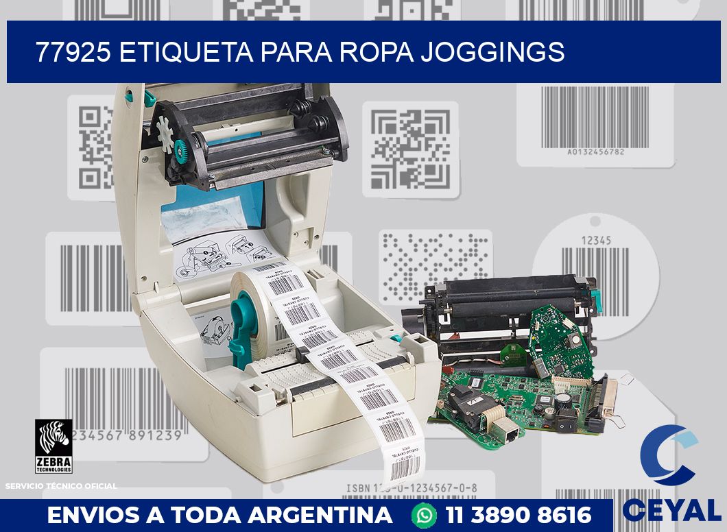 77925 ETIQUETA PARA ROPA JOGGINGS