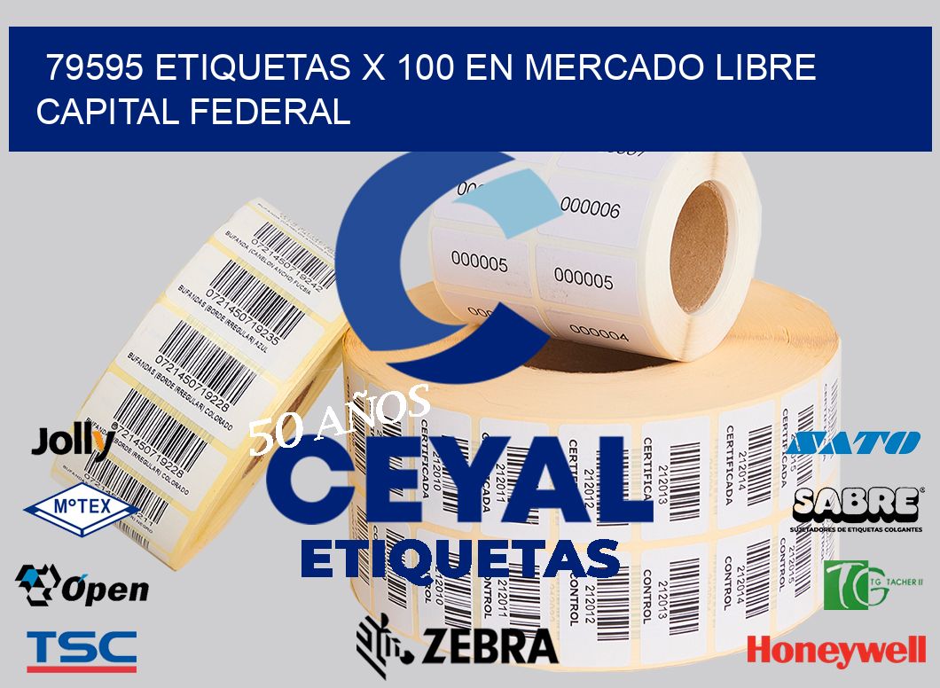 79595 ETIQUETAS X 100 EN MERCADO LIBRE CAPITAL FEDERAL