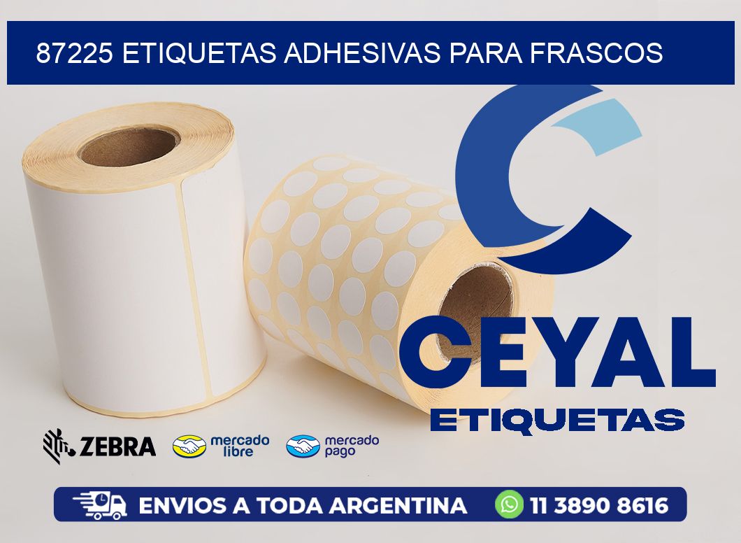 87225 ETIQUETAS ADHESIVAS PARA FRASCOS