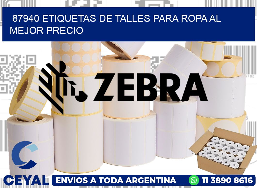 87940 ETIQUETAS DE TALLES PARA ROPA AL MEJOR PRECIO
