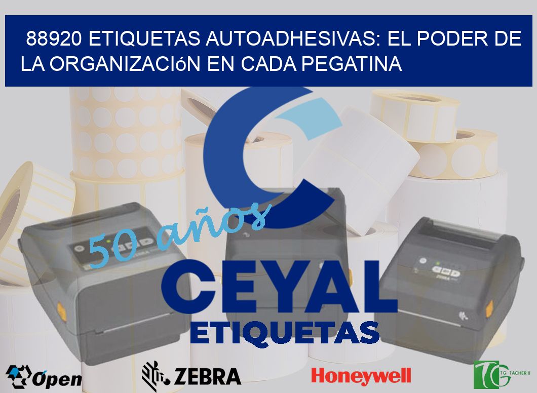 88920 Etiquetas Autoadhesivas: El Poder de la Organización en Cada Pegatina