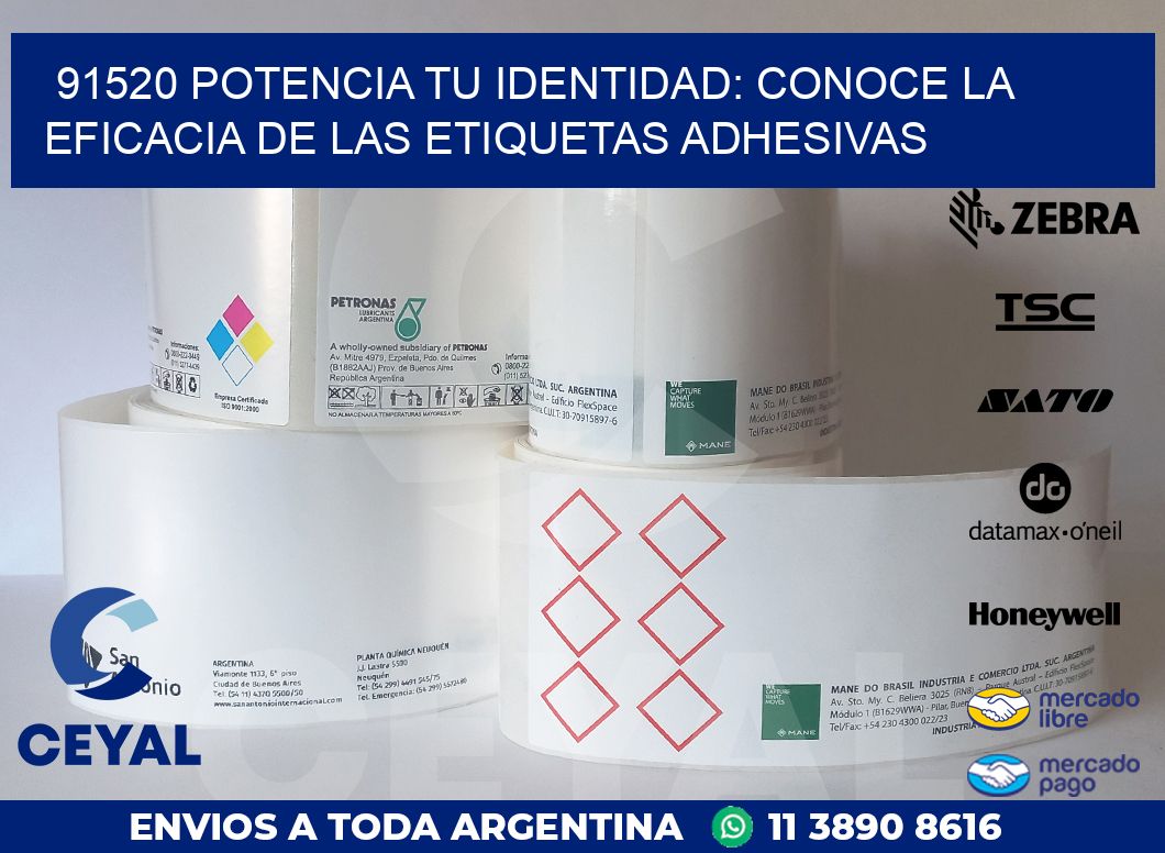 91520 POTENCIA TU IDENTIDAD: CONOCE LA EFICACIA DE LAS ETIQUETAS ADHESIVAS