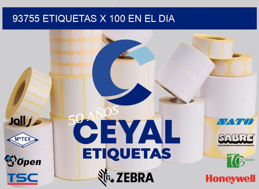 93755 ETIQUETAS X 100 EN EL DIA
