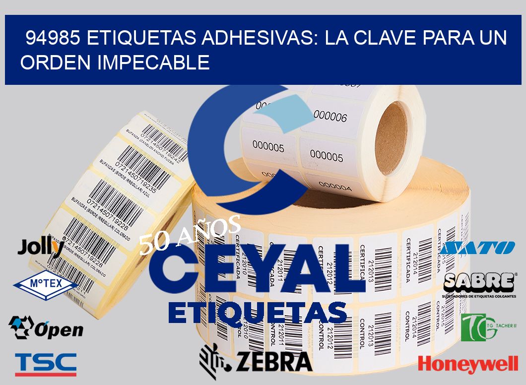 94985 Etiquetas Adhesivas: La Clave para un Orden Impecable