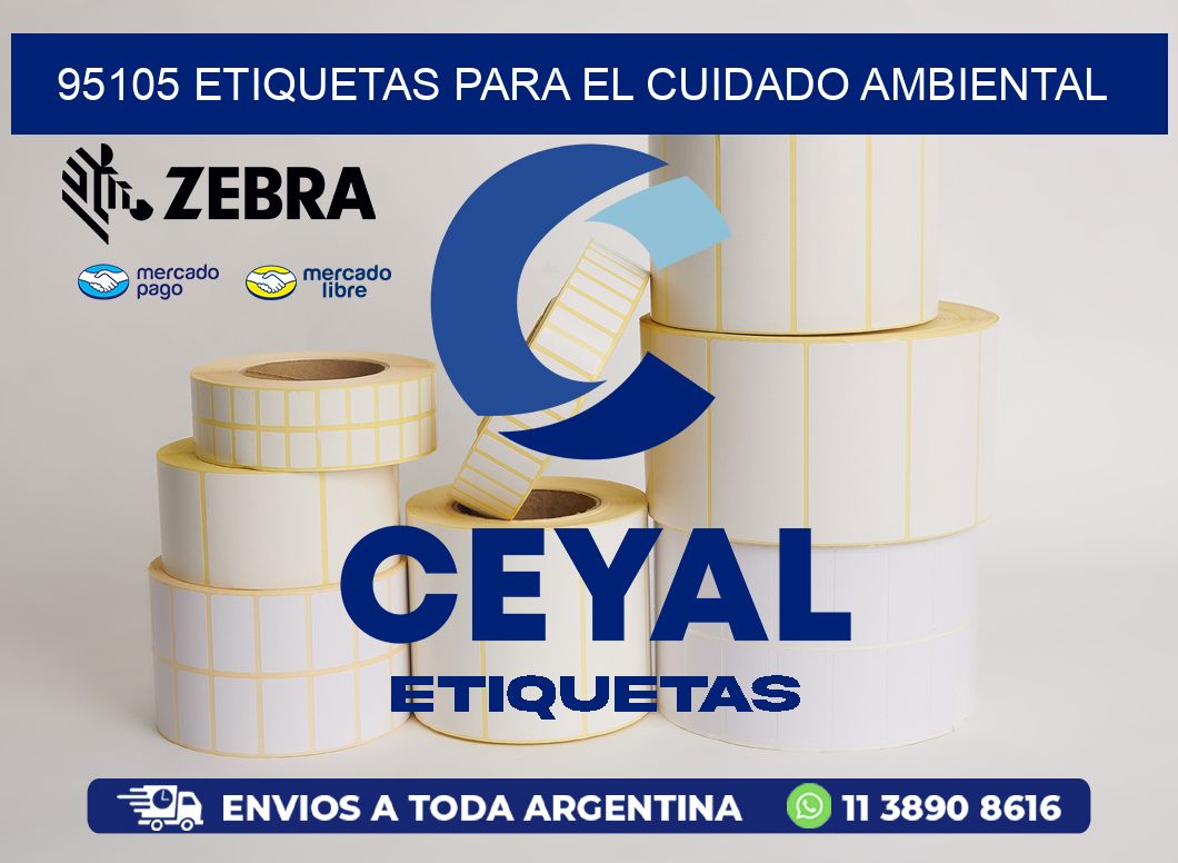 95105 etiquetas para el cuidado ambiental