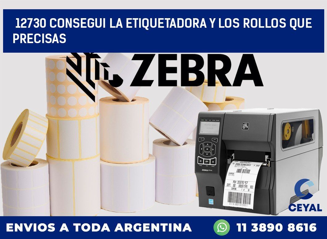 12730 CONSEGUI LA ETIQUETADORA Y LOS ROLLOS QUE PRECISAS