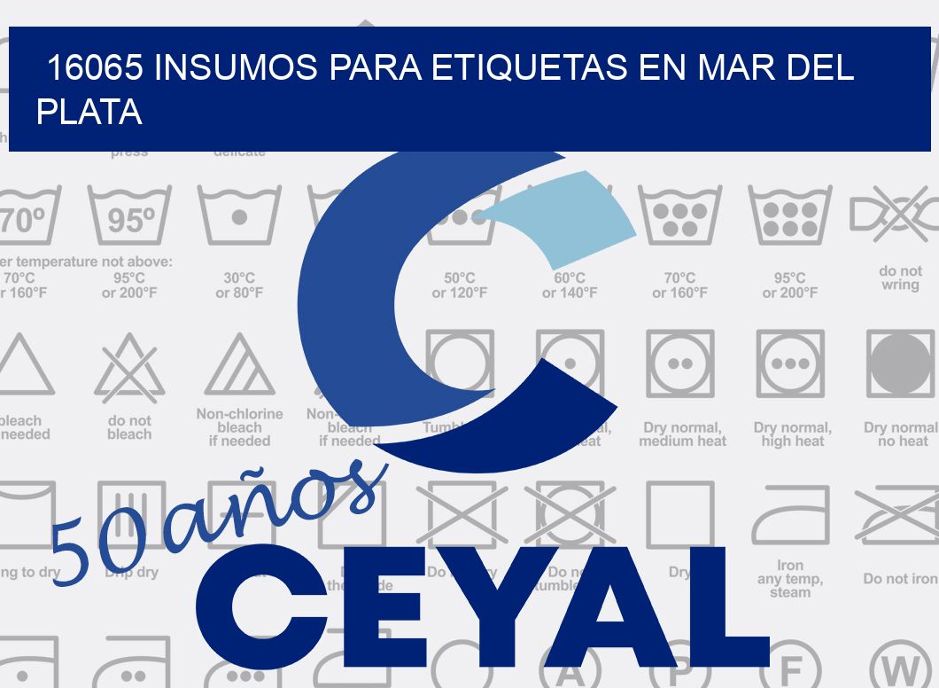 16065 INSUMOS PARA ETIQUETAS EN MAR DEL PLATA