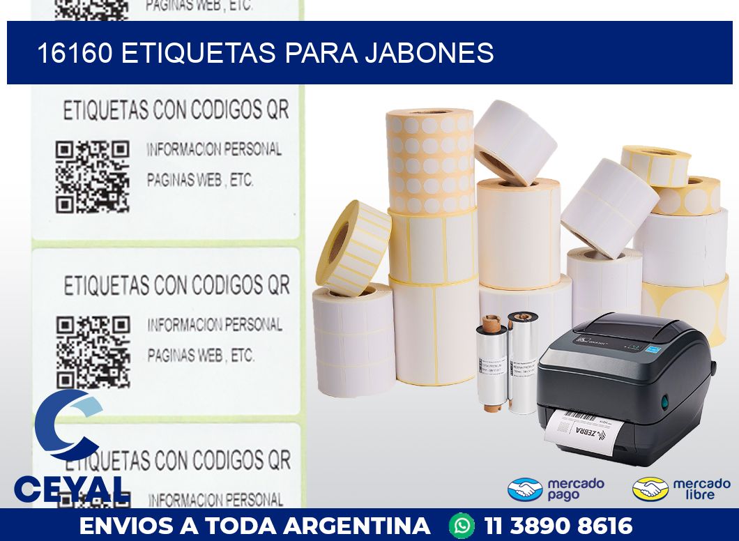 16160 ETIQUETAS PARA JABONES
