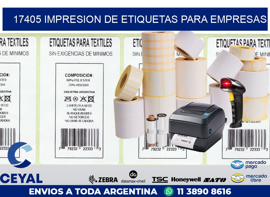 17405 IMPRESION DE ETIQUETAS PARA EMPRESAS