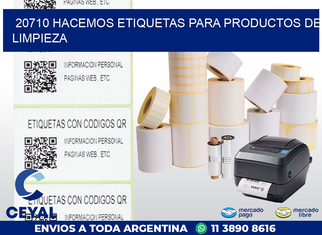 20710 HACEMOS ETIQUETAS PARA PRODUCTOS DE LIMPIEZA