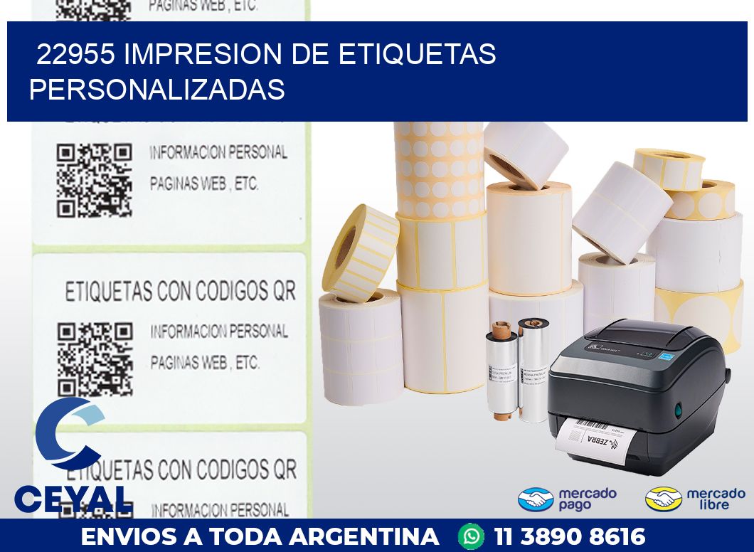 22955 IMPRESION DE ETIQUETAS PERSONALIZADAS