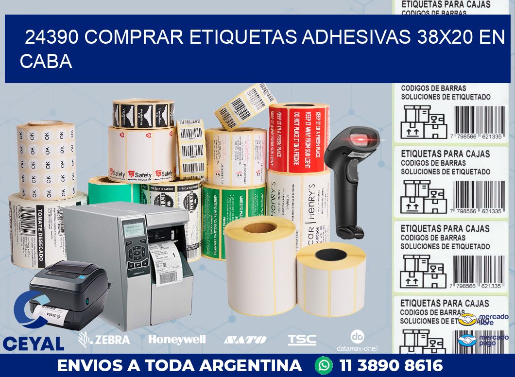 24390 COMPRAR ETIQUETAS ADHESIVAS 38X20 EN CABA