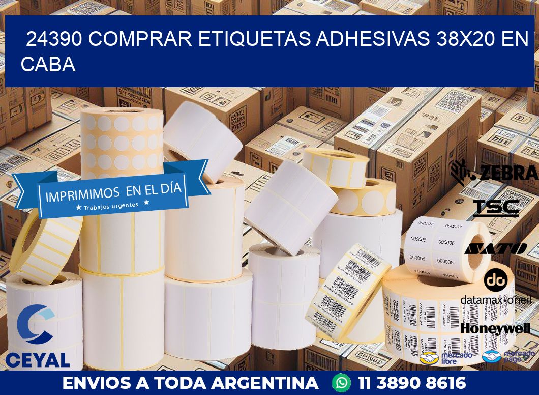 24390 COMPRAR ETIQUETAS ADHESIVAS 38X20 EN CABA