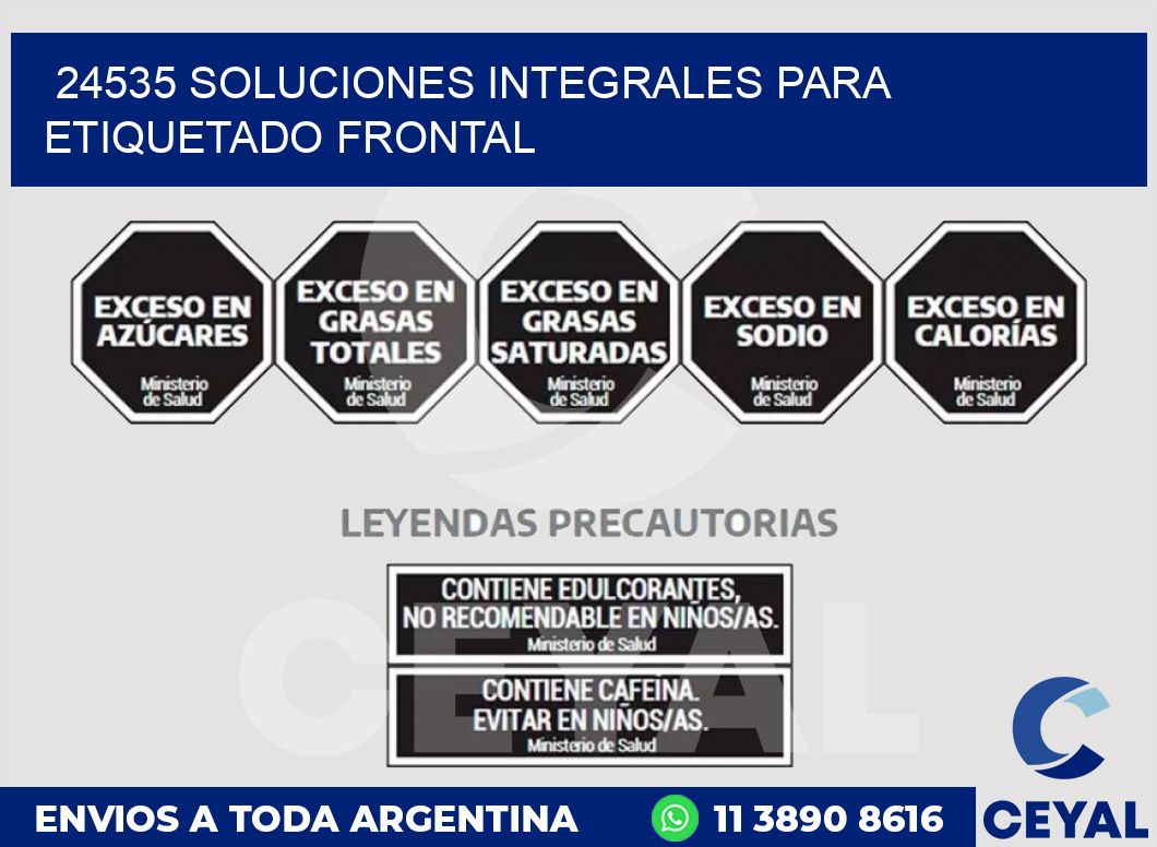 24535 SOLUCIONES INTEGRALES PARA ETIQUETADO FRONTAL