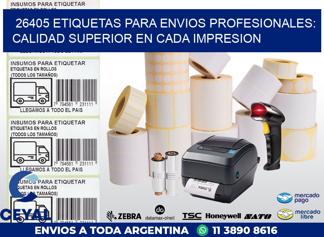 26405 ETIQUETAS PARA ENVIOS PROFESIONALES: CALIDAD SUPERIOR EN CADA IMPRESION