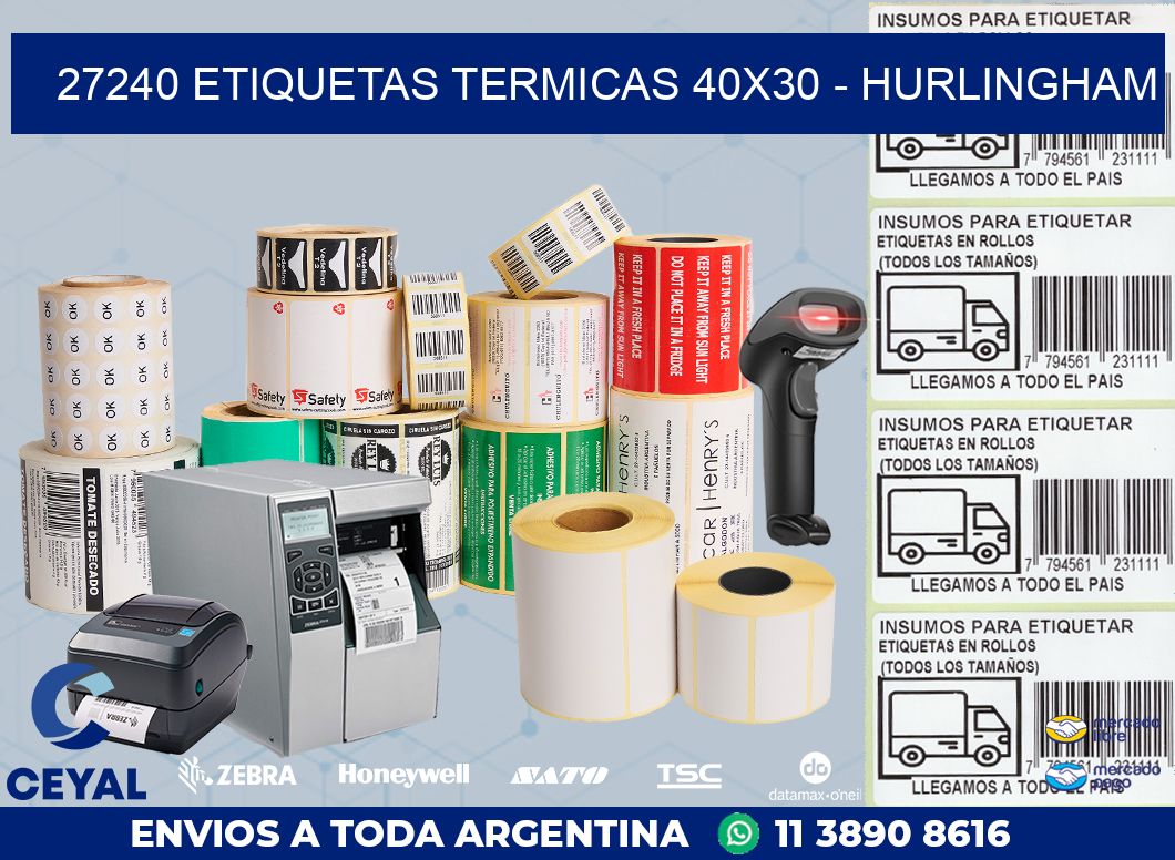 27240 ETIQUETAS TERMICAS 40X30 – HURLINGHAM