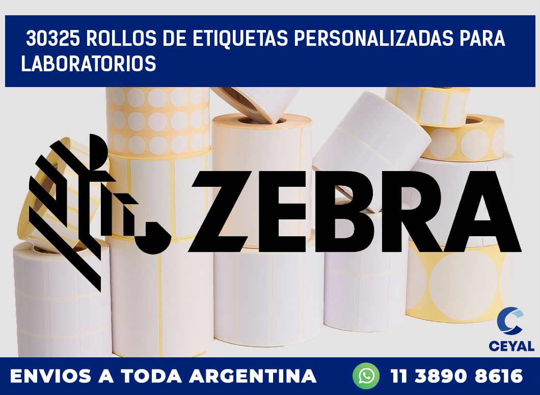 30325 ROLLOS DE ETIQUETAS PERSONALIZADAS PARA LABORATORIOS
