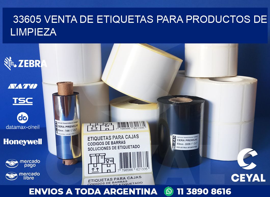 33605 VENTA DE ETIQUETAS PARA PRODUCTOS DE LIMPIEZA