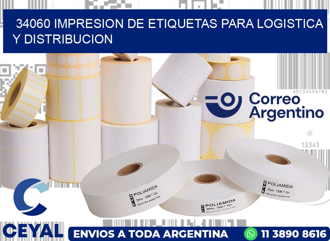 34060 IMPRESION DE ETIQUETAS PARA LOGISTICA Y DISTRIBUCION