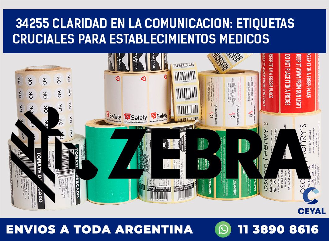 34255 CLARIDAD EN LA COMUNICACION: ETIQUETAS CRUCIALES PARA ESTABLECIMIENTOS MEDICOS