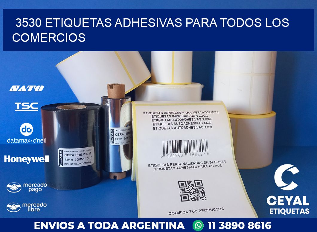 3530 ETIQUETAS ADHESIVAS PARA TODOS LOS COMERCIOS