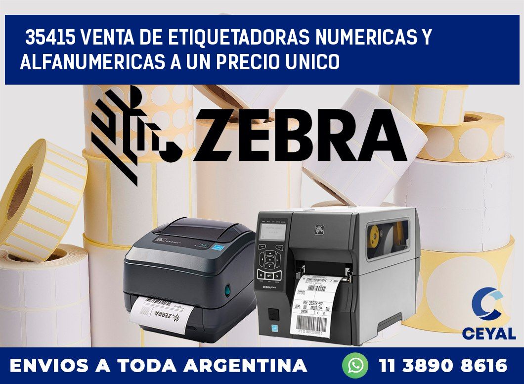 35415 VENTA DE ETIQUETADORAS NUMERICAS Y ALFANUMERICAS A UN PRECIO UNICO