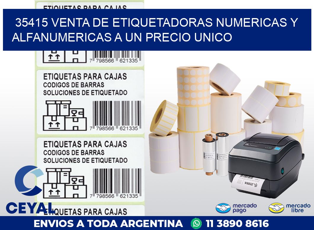 35415 VENTA DE ETIQUETADORAS NUMERICAS Y ALFANUMERICAS A UN PRECIO UNICO