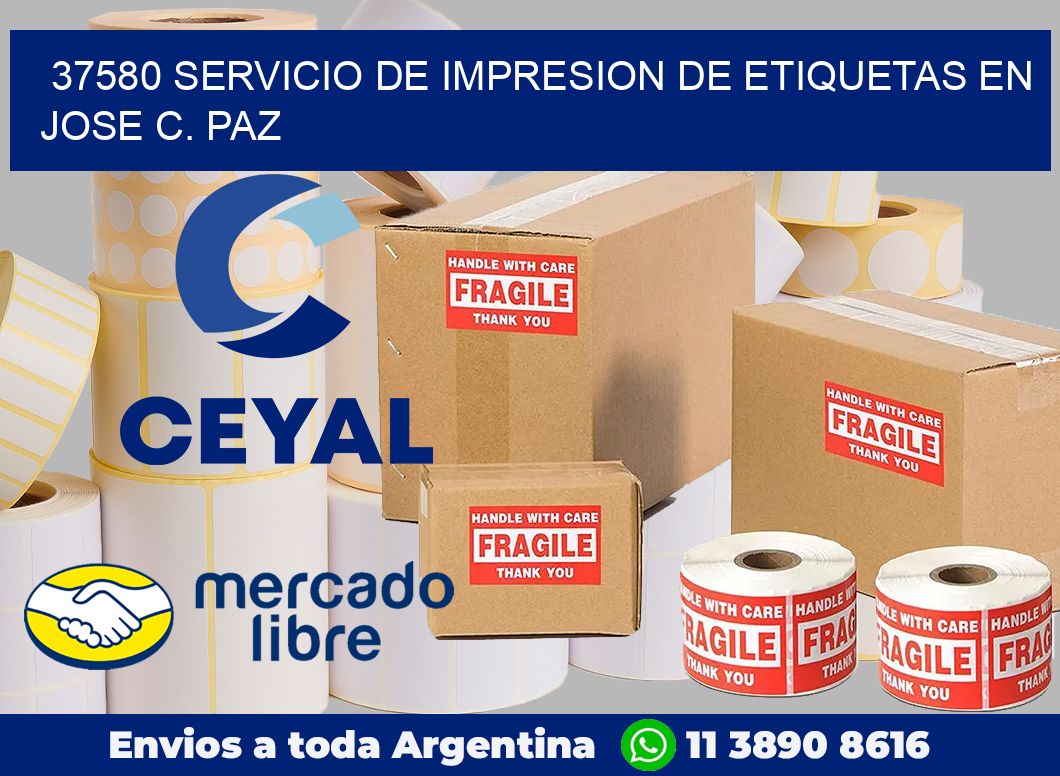 37580 SERVICIO DE IMPRESION DE ETIQUETAS EN JOSE C. PAZ