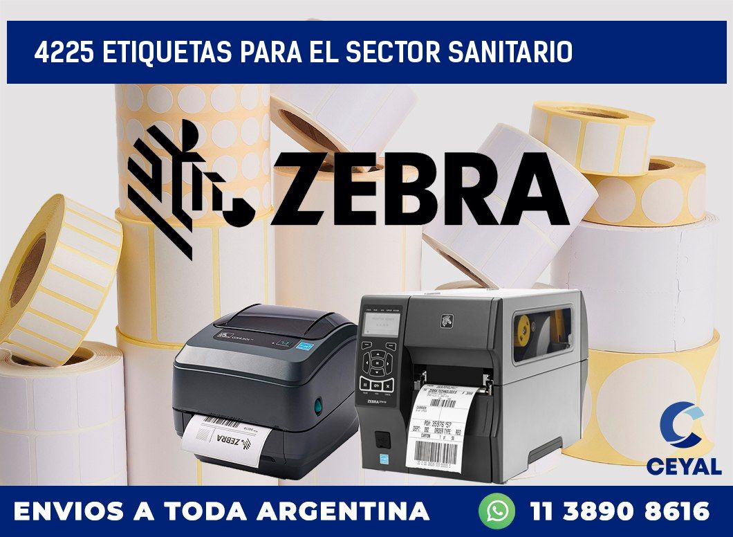 4225 ETIQUETAS PARA EL SECTOR SANITARIO