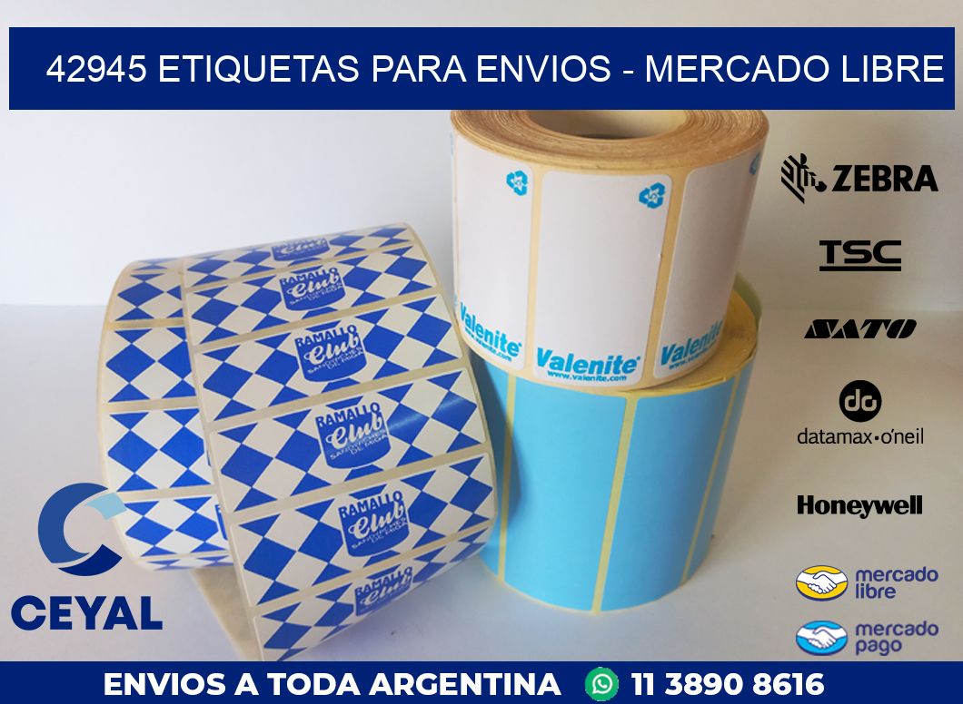 42945 ETIQUETAS PARA ENVIOS – MERCADO LIBRE