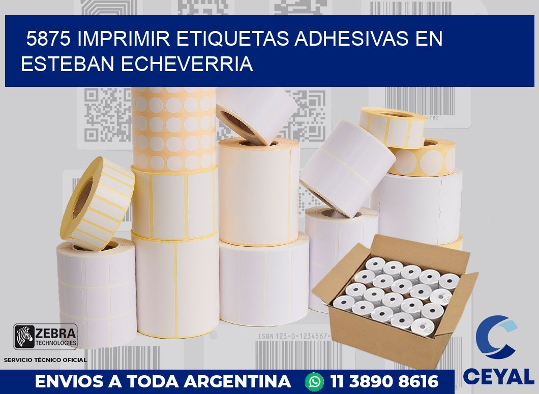 5875 IMPRIMIR ETIQUETAS ADHESIVAS EN ESTEBAN ECHEVERRIA
