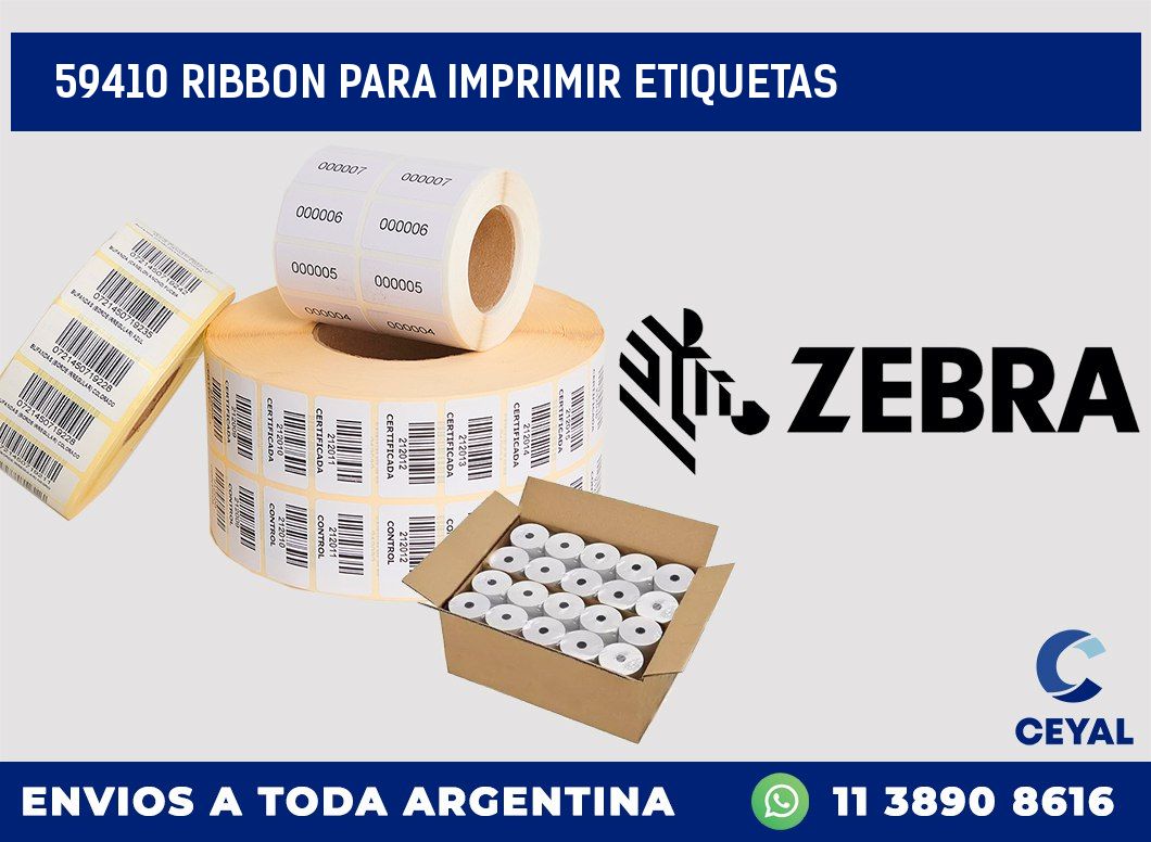 59410 RIBBON PARA IMPRIMIR ETIQUETAS