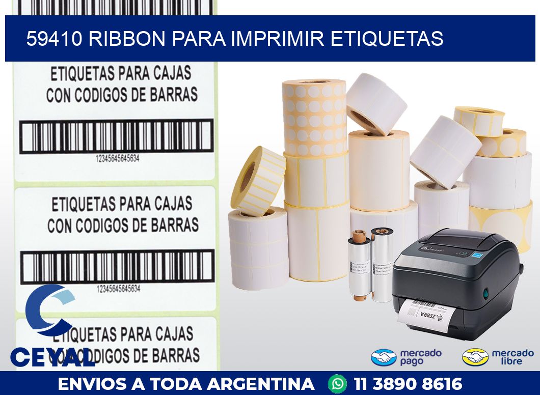 59410 RIBBON PARA IMPRIMIR ETIQUETAS