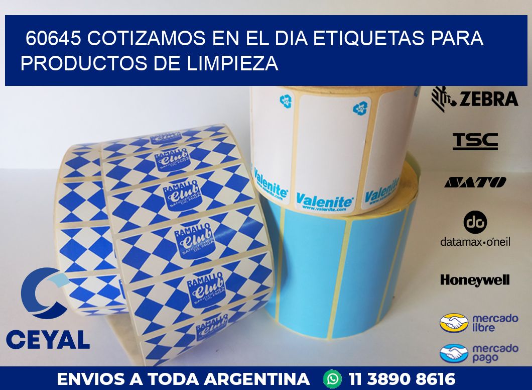 60645 COTIZAMOS EN EL DIA ETIQUETAS PARA PRODUCTOS DE LIMPIEZA