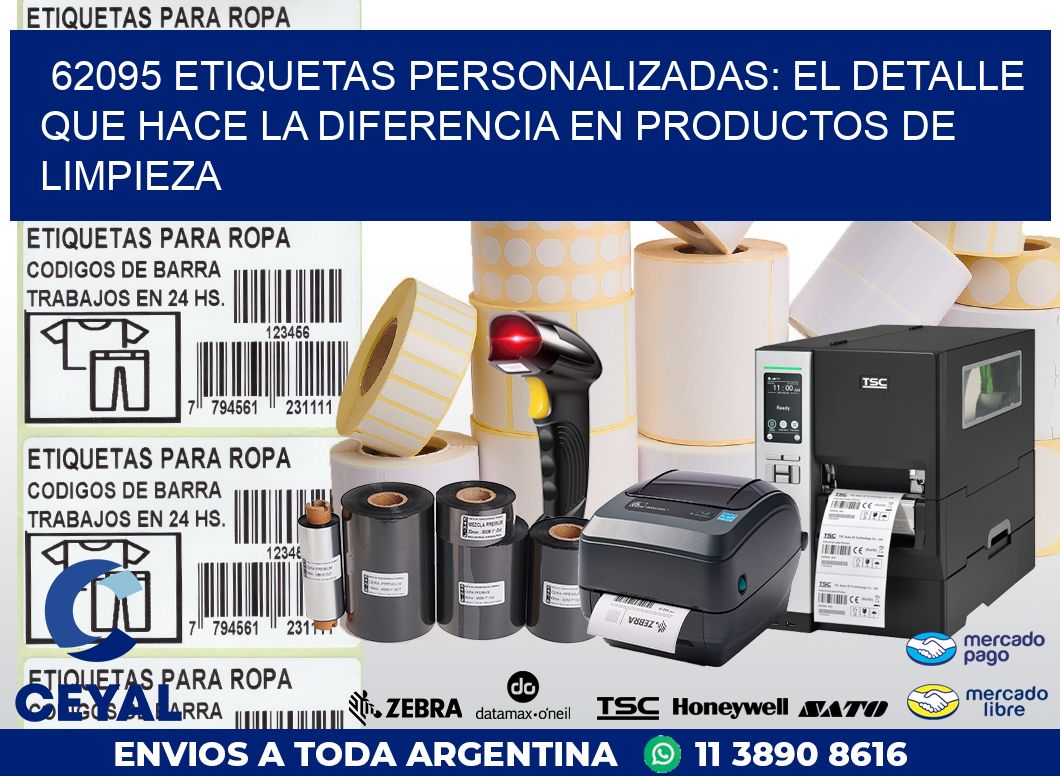 62095 ETIQUETAS PERSONALIZADAS: EL DETALLE QUE HACE LA DIFERENCIA EN PRODUCTOS DE LIMPIEZA