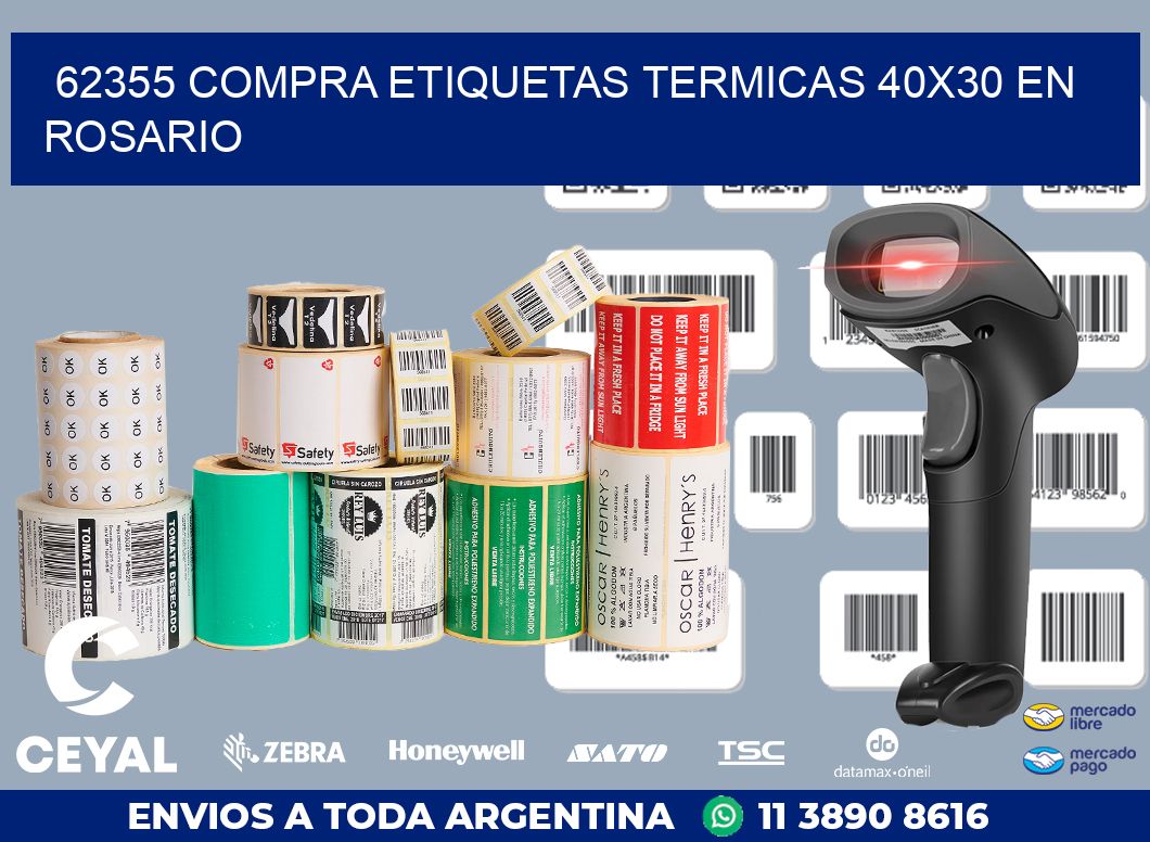 62355 COMPRA ETIQUETAS TERMICAS 40X30 EN ROSARIO