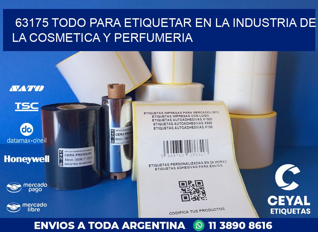 63175 TODO PARA ETIQUETAR EN LA INDUSTRIA DE LA COSMETICA Y PERFUMERIA