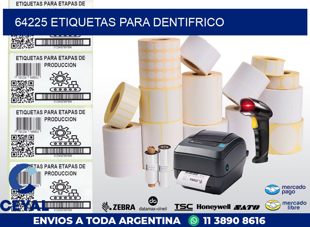 64225 ETIQUETAS PARA DENTIFRICO