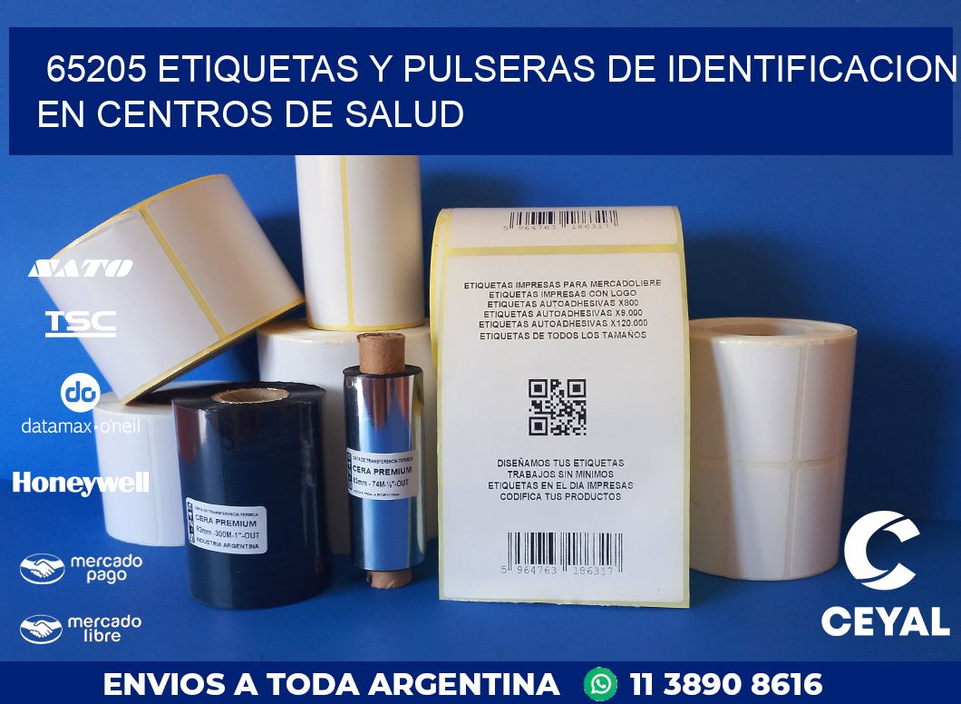 65205 ETIQUETAS Y PULSERAS DE IDENTIFICACION EN CENTROS DE SALUD