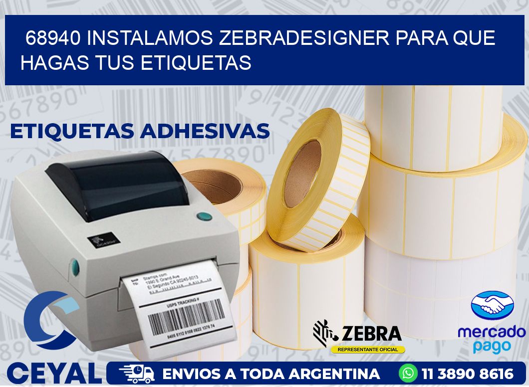 68940 INSTALAMOS ZEBRADESIGNER PARA QUE HAGAS TUS ETIQUETAS
