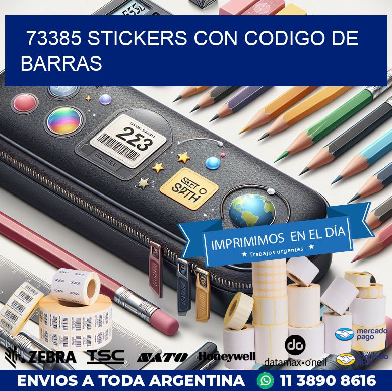 73385 STICKERS CON CODIGO DE BARRAS